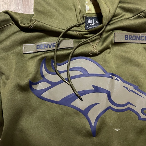 Men's Denver Broncos Salute To Service Therma Hoodie - Picture 3 of 4